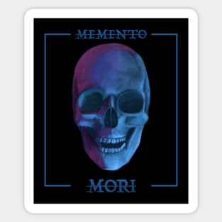 Memento Mori- Blue Skull Design Sticker